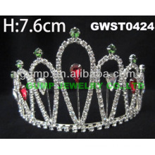 rhinestone and ruby tiaras